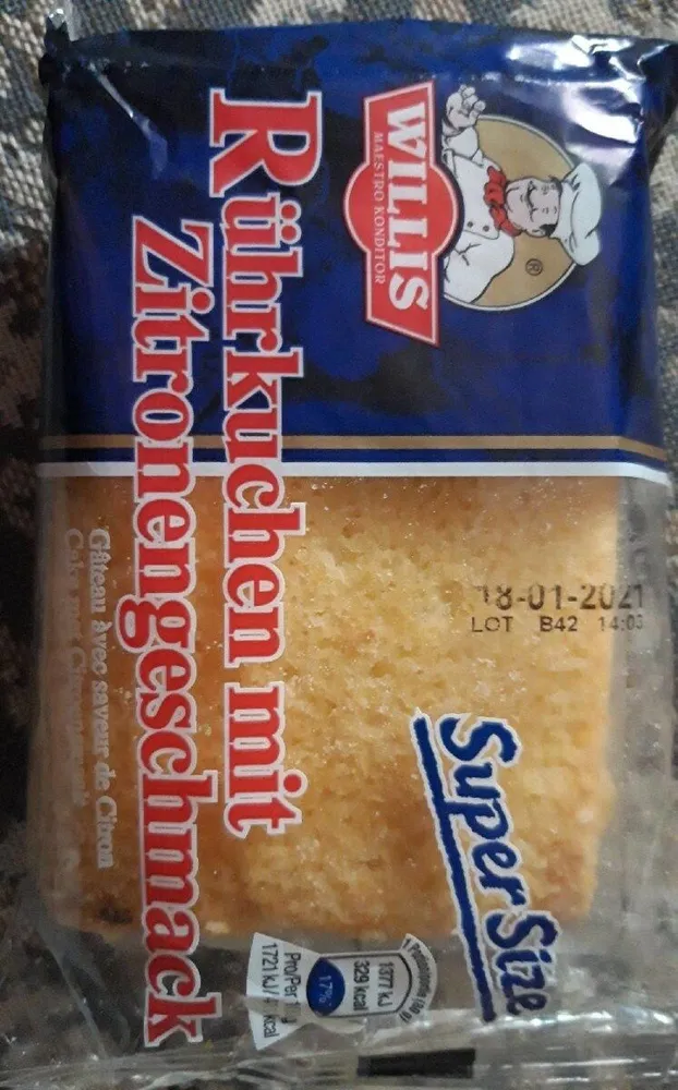 Rührkuchen mit Zitronengeschmack