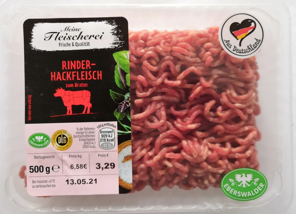 Rinderhackfleisch, zum Braten