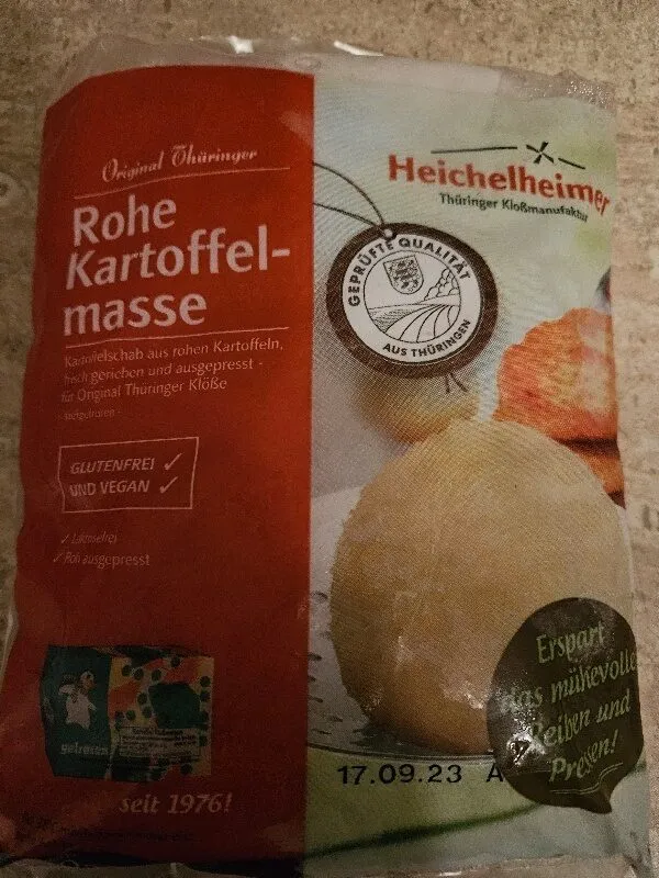 rohe Kartoffelmasse