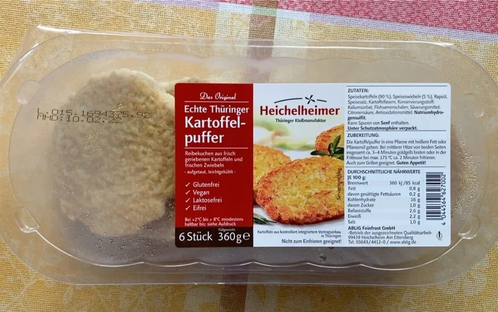 Echte Thüringer Kartoffelpuffer