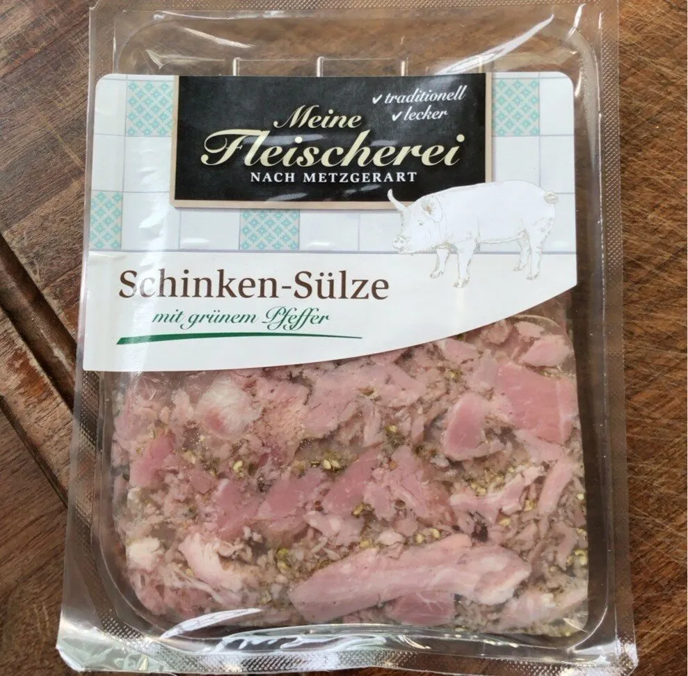 Schinken-Sülze mit grünem Pfeffet