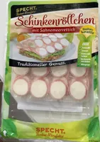 Schunkenröllchen mit Sahnemeerrettich