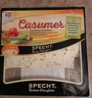 Casumer Frischkäse Scheiben mit Lauch und Peppadew