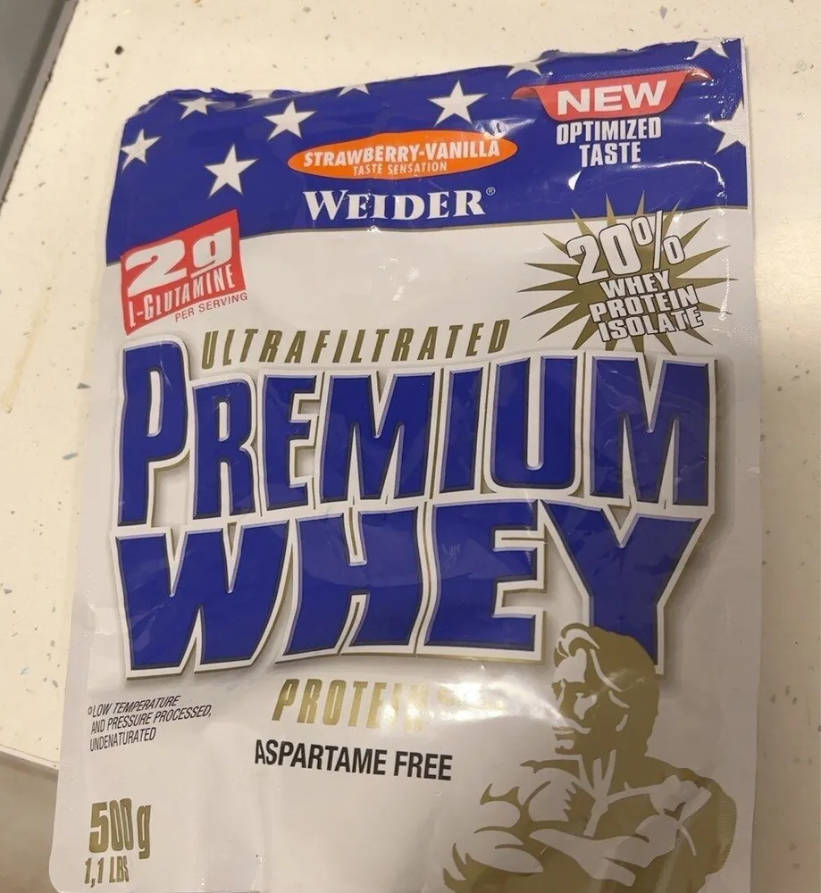 premium whey strawberry vanilla