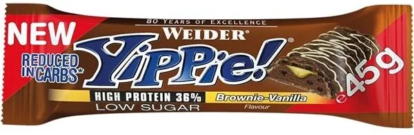 Yippie! High Protein 36% Brownie - Vanilla Flavour