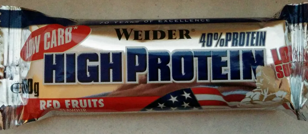 Low Carb High Protein Low Sugar Protein Bar Red Fruits Flavour