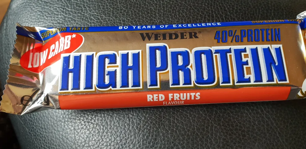 Barre protéinée fruits rouges