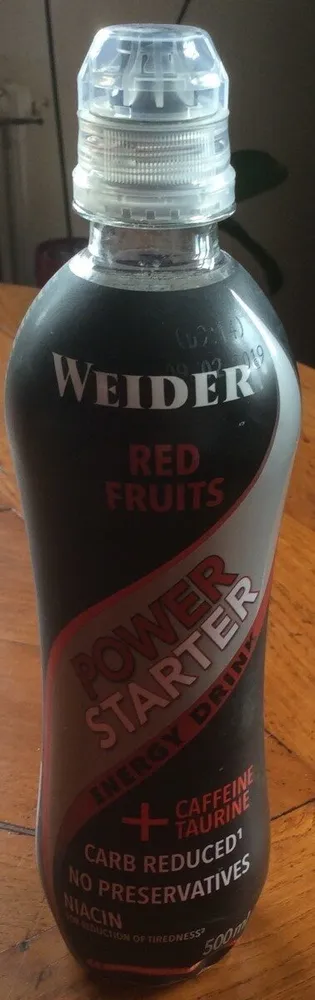 Power Starter Energy Drink Red Fruits