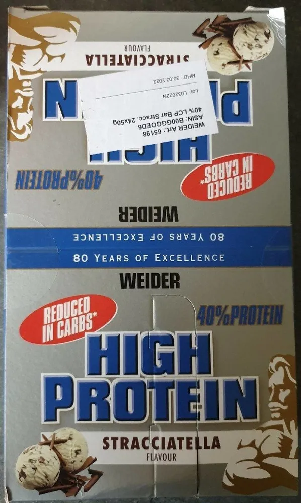 Barres Weider proteine 40%