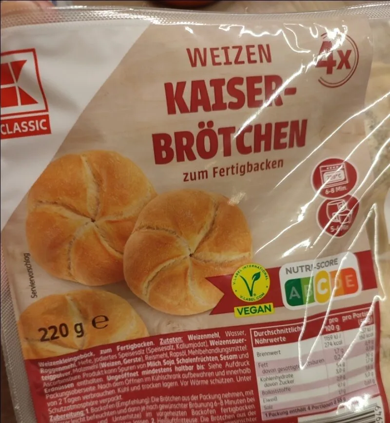 Weizen Kaiser-Brötchen