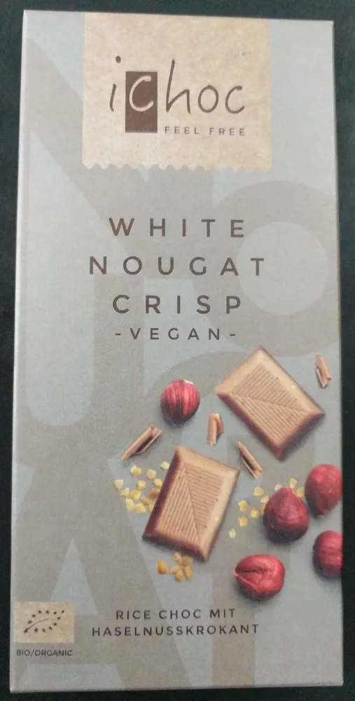 White nougat crisp