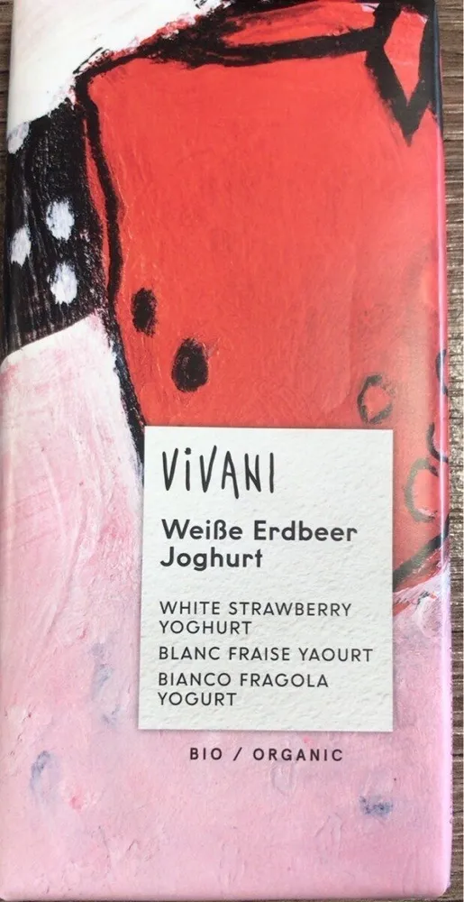Chocolat blanc fraise yaourt
