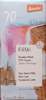 Dunkle Milch 70% Santo Domingo