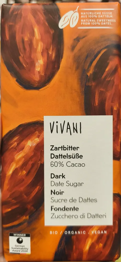 Zartbitter dattelsüsse 60%