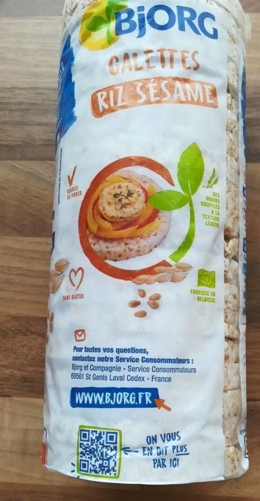 Galettes riz sésame