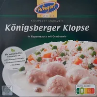 Königsberger Klopse in Kapernsauce mit Gemüsereis