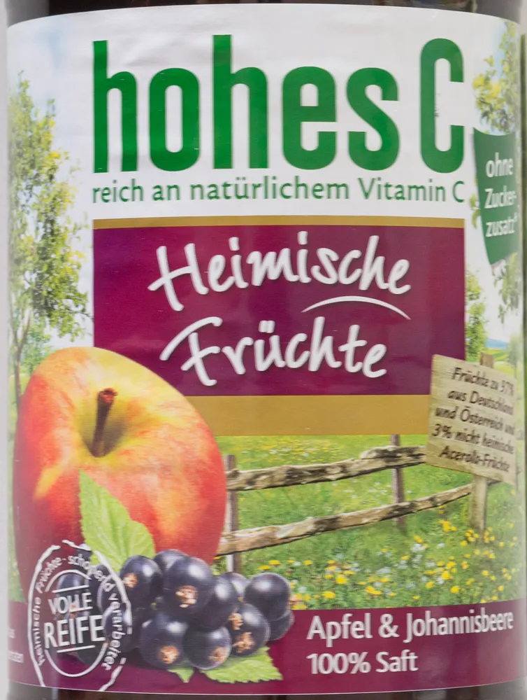 Heimische Früchte Apfel & Johannisbeere