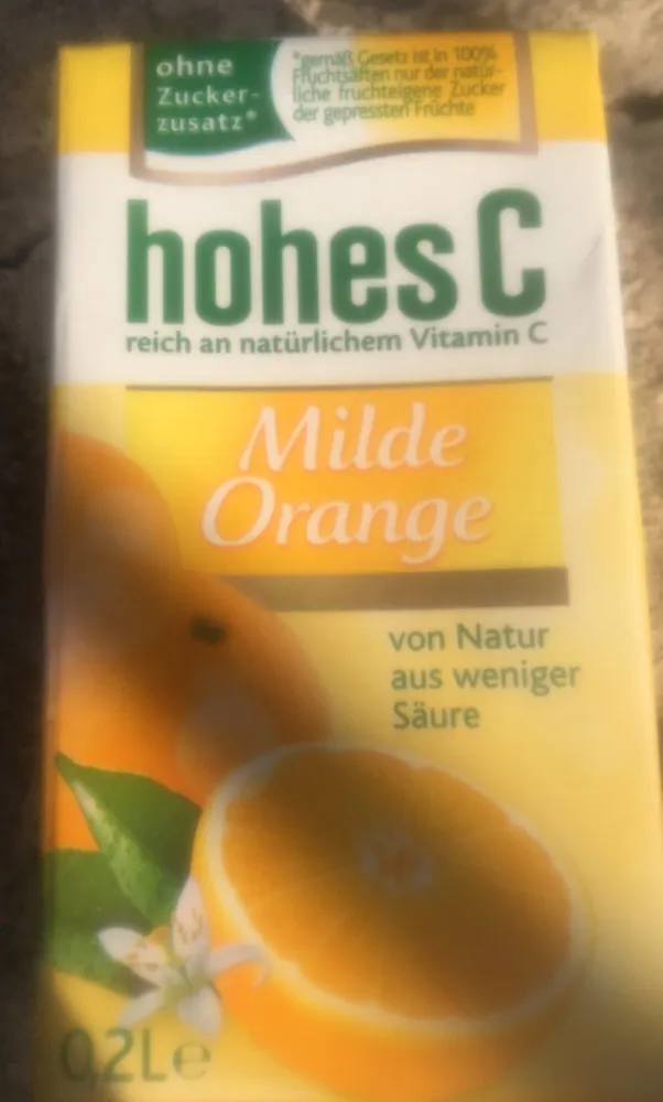 Hohes C Milde Orange