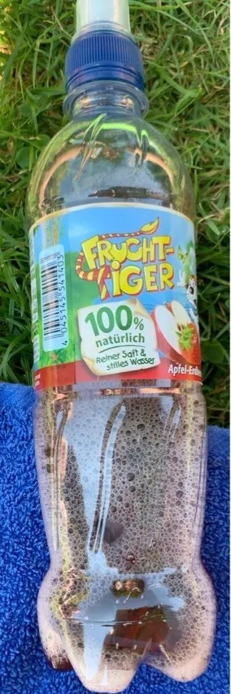 Frucht Tiger, Apfel Erdbeere