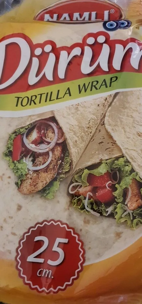 Namli durum tortilla wrap