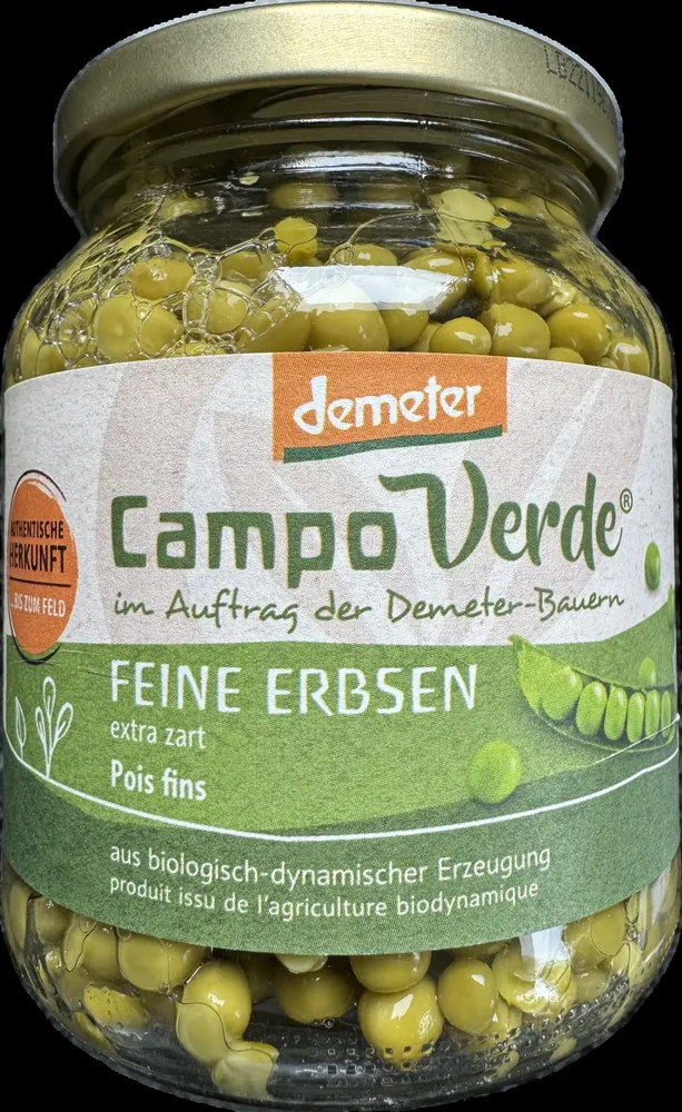 Bio Feine Erbsen Extra Zart