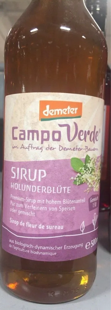 Sirup Holunderblüte