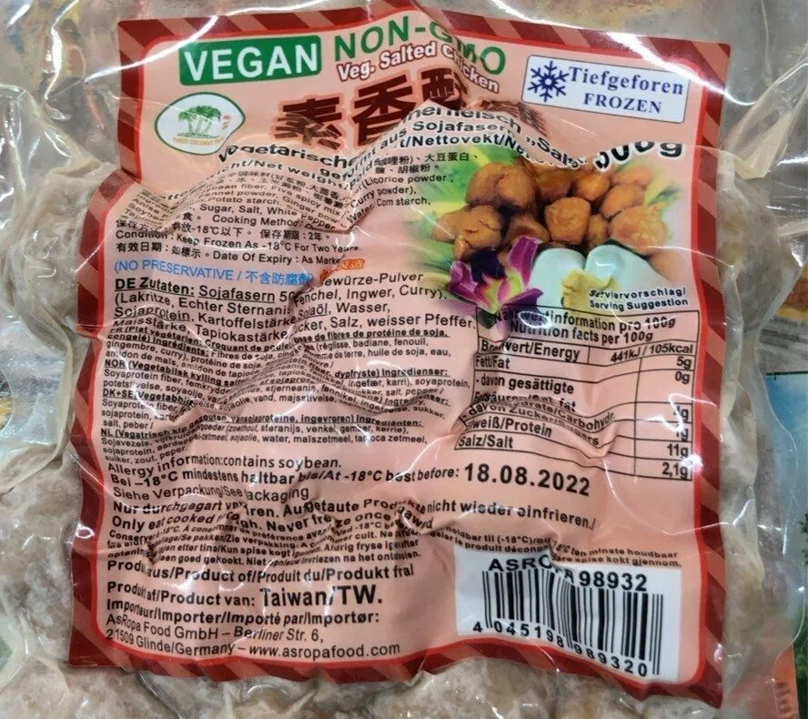 Veg salted chicken