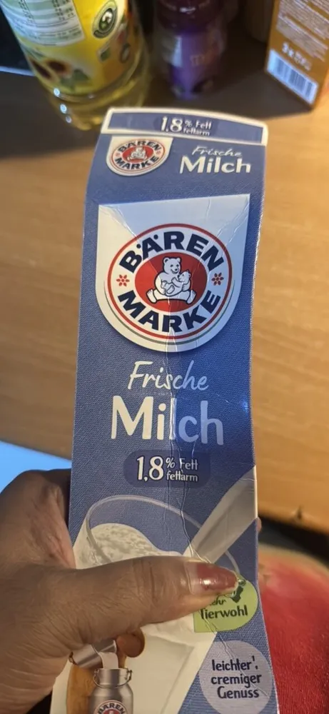 Frische Milch Fettarm 1,8% Fett
