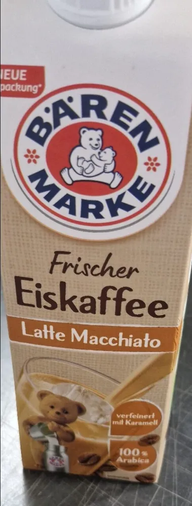 Frischer Eiskaffee Latte Macchiato