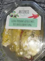 Poivrons vers fourré au fromage à la crème