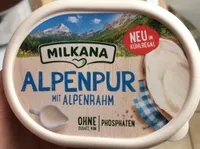 Alpenpur mit alpenrahm