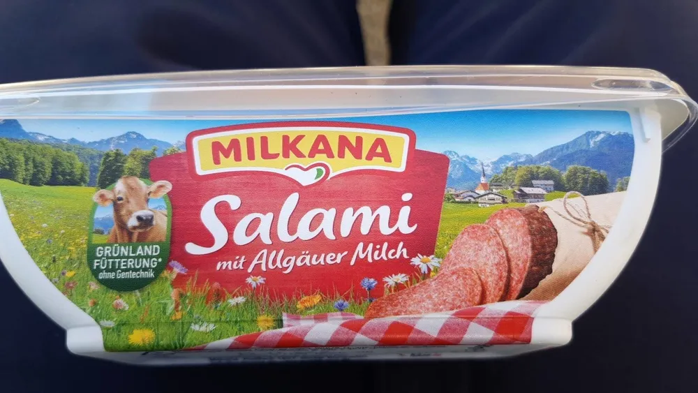 Schmelzkäse Salami mit Allgäuer Milch