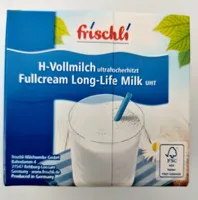 H-Vollmilch ultrahocherhitzt Fullcream Long-Life Milk UHT