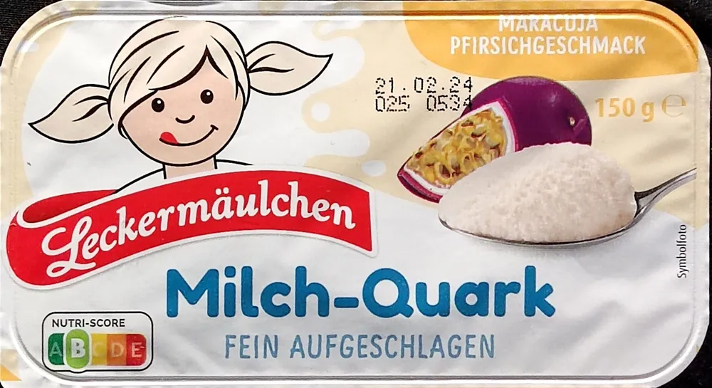 Milchquark - Maracuja-Pfirsichgeschmack