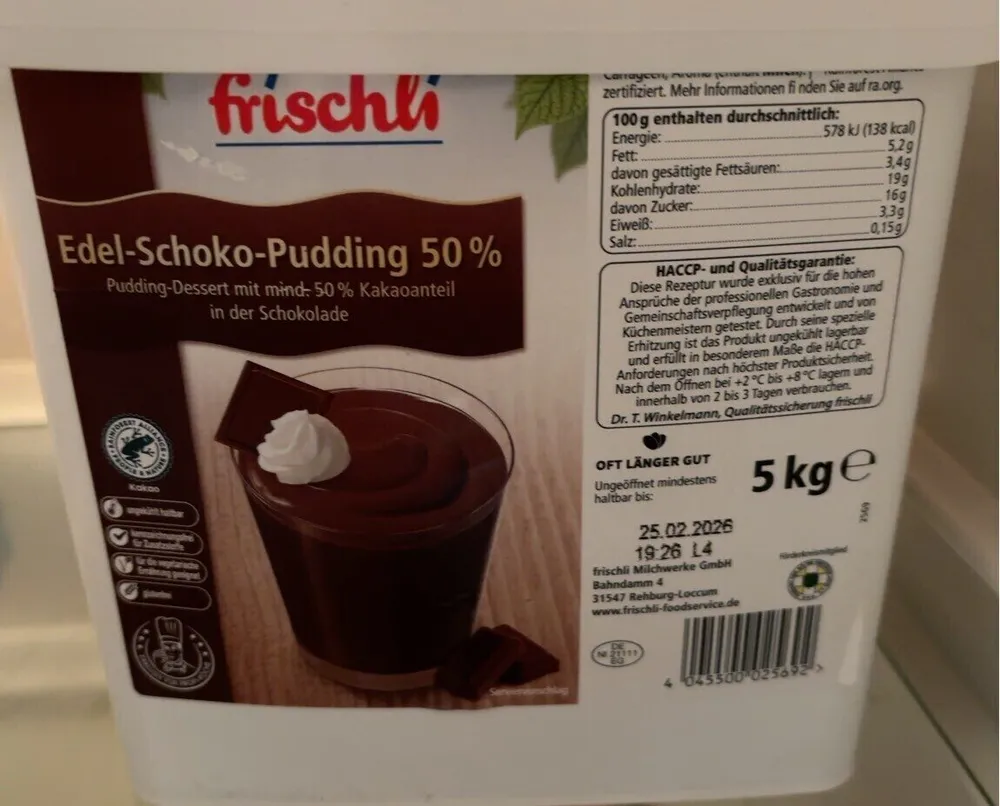 Edel Schoko Pudding