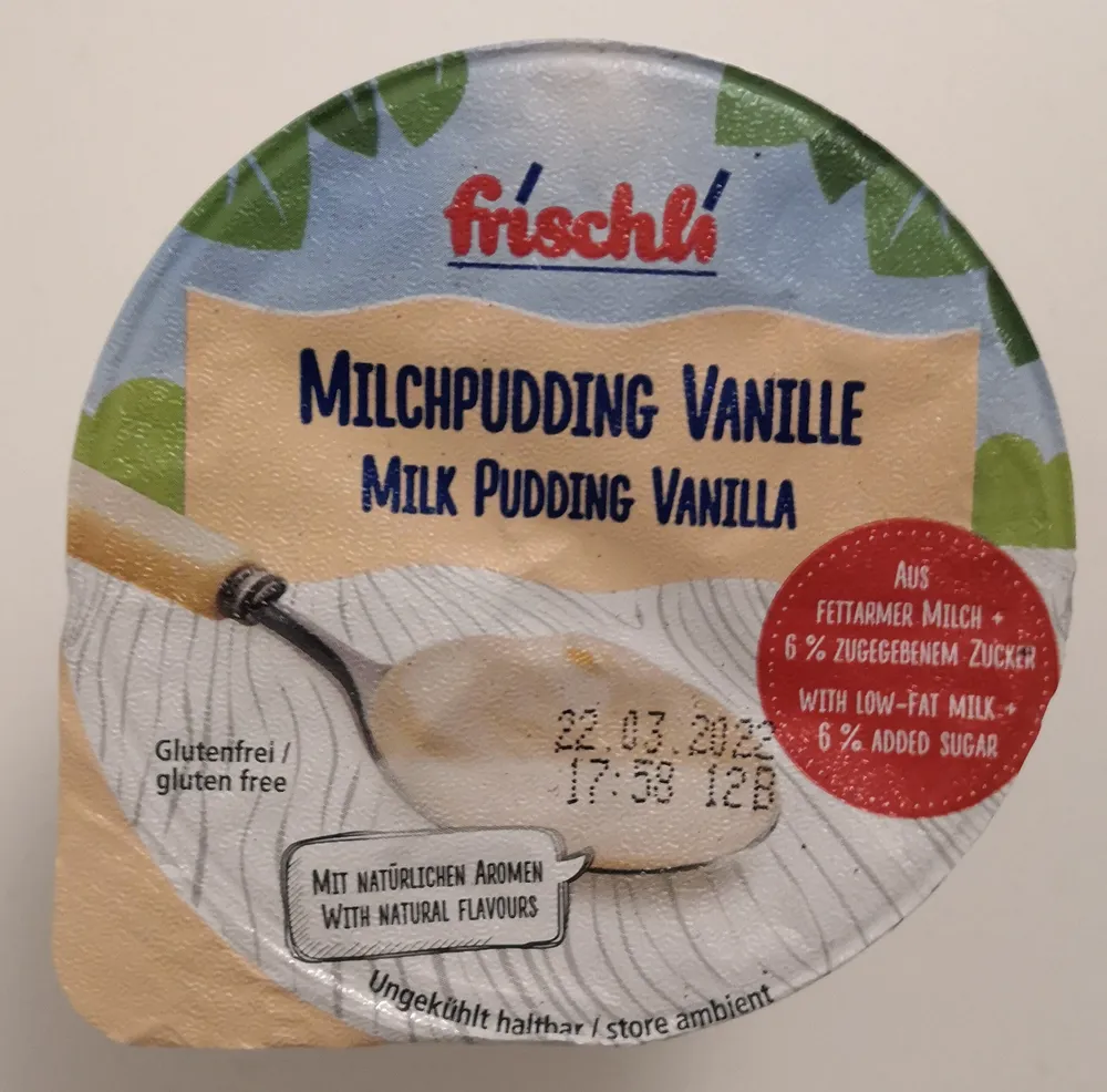 Milchpudding Vanille