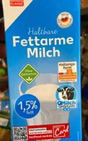 Haltbare fettarme Milch