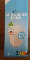 Haltbare entrahmte milch