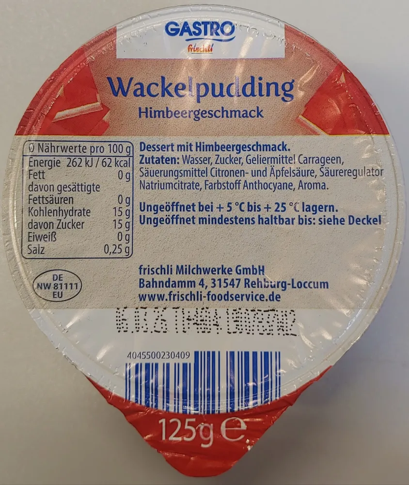 Wackelpudding Himbeer