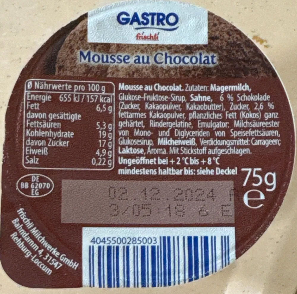 Mousse au Chocolat