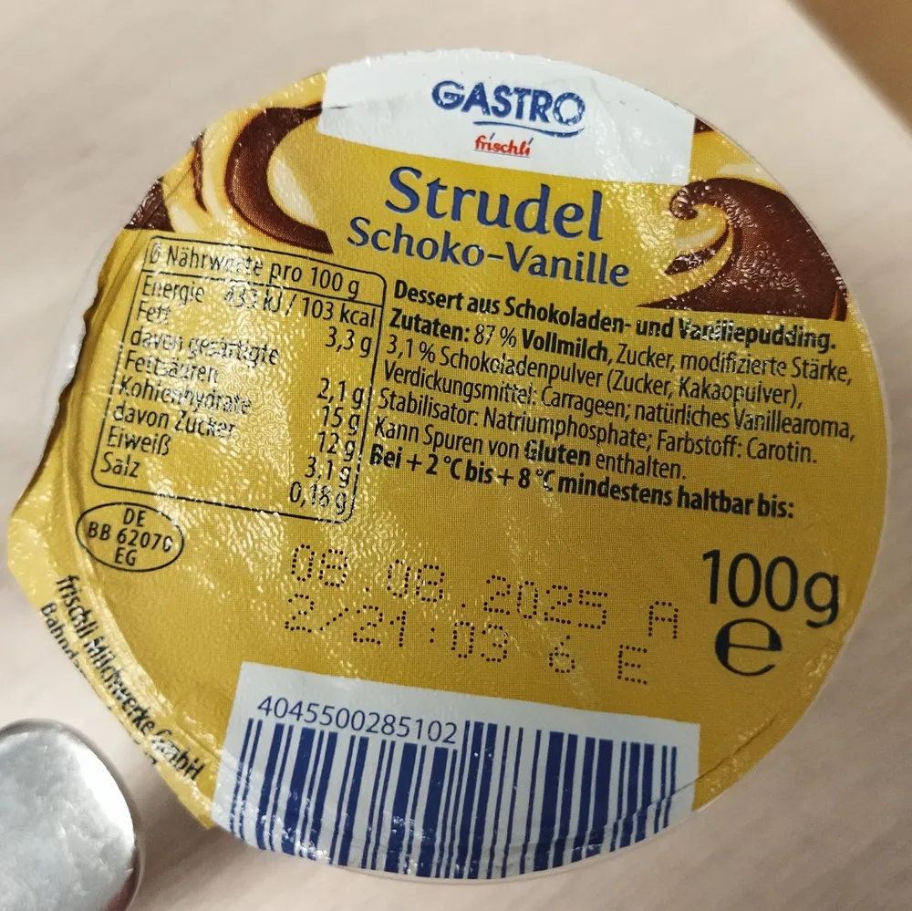Strudel Schoko-Vanille
