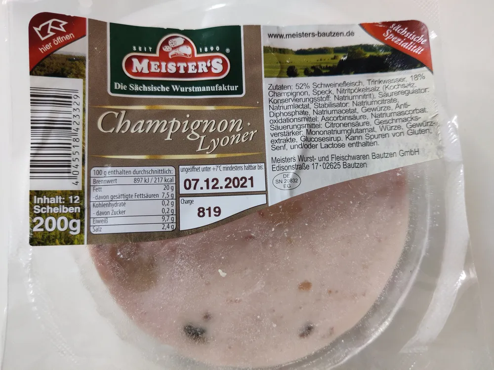 Champignon-Lyoner