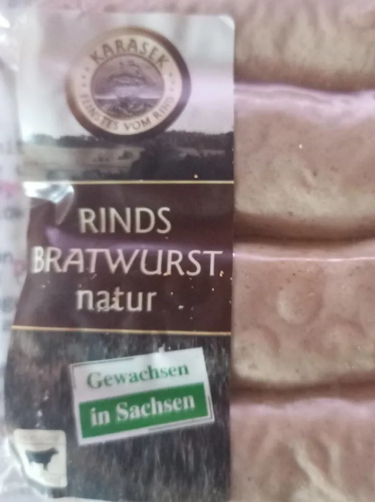 Rindsbratwurst Natur