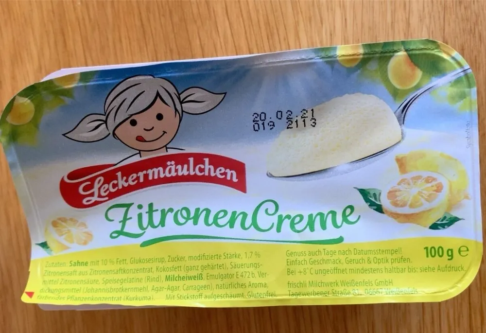Zitronencreme