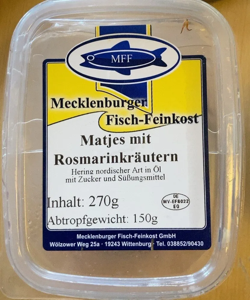 Matjes mit Rosmarienkräuter