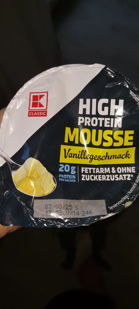 High protein mousse vanille geschmack