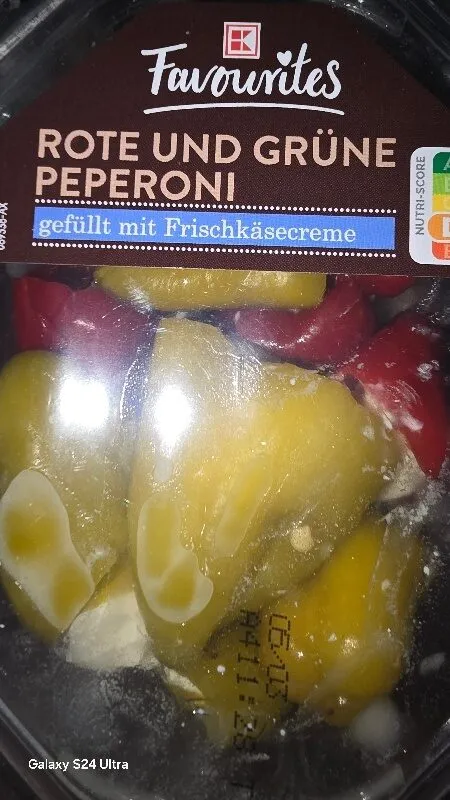 rote und grüne Peperoni