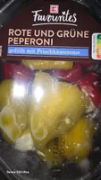 rote und grüne Peperoni