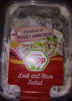 Ensalada de puerro y jamón cocido