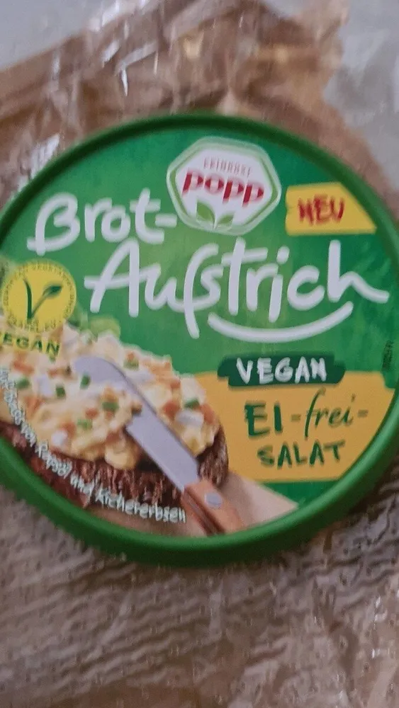 Popp Brotaufstrich ei frei Salat